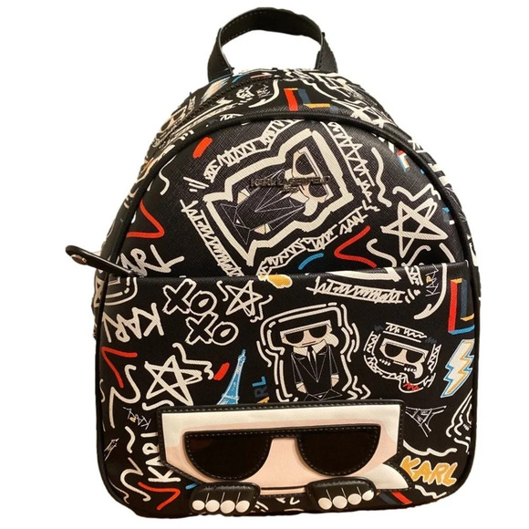Karl Lagerfeld Backpack with Adjustable Nylon Straps